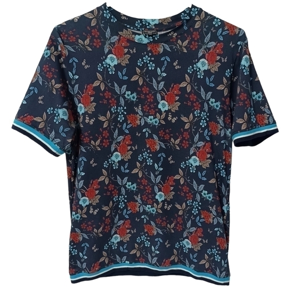 Saks Fifth Avenue Floral T Shirt - Picture 1 of 7